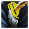 Invader Wood Side-Gate Wet-Mop Handle, 54", Natural/Yellow