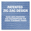Microfiber Wet Mopping Pad, 18.5" x 5.5" x 0.5", Green, 12/Carton