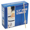 Wood Stir Sticks, 5.5", 10,000/Carton