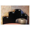Public Square Paper-Recycling Container, Square, Steel, 42 gal, Black