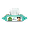 Free And Clear Baby Wipes, 7 x 7, Unscented, White, 64/Flip Top Pack, 12 Packs/Carton