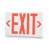 Led Exit Sign, Polycarbonate, 12.25 x 2.5 x 8.75, White