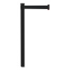 Adjusta-Tape Crowd Control Posts Only, Steel, 40" High, Black, 2/Box