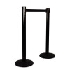 Adjusta-Tape Crowd Control Posts Only, Steel, 40" High, Black, 2/Box