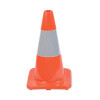 Traffic Cone, 10 X 10 X 18, Orange/Silver
