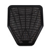 Urinal Mat, Shield-Shaped, Black Non-Slip Perforated Surface, 20.75" x 18.5", 6/Carton