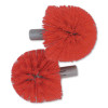 Replacement Heads For Ergo Toilet-Bowl-Brush System, Red, 2/Pack, 5 Packs/Carton