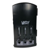 Trio Utensil Dispenser, Holds 100 Forks/100 Knives/100 Spoons, 13.39 x 15.75 x 23.62, Black