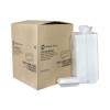 Foam Hinged Lid Containers, Single Tab Lock Hoagie, 9.8 x 5 x 3.3, White, 560/Carton