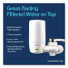 Water Faucet Mount Filtration System With 1 Elite Advanced Replacement Filter, White, 4/Carton