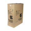 Smartlock Foam Hinged Lid Container, Large, 3 Compartments, 9 x 9.5 x 3.3, Black, 150/Carton