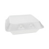 Smartlock Foam Hinged Lid Container, Small, 7.5 x 8 x 2.63, White, 150/Carton