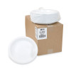 Meadoware Impact Plastic Dinnerware, Plate, 10.25" Dia, White, 500/Carton