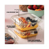 Earthchoice Recycled Pet Container Lid, For 24 To 32 Oz Container Bases, 7.37 x 7.37 x 0.83, Clear, Plastic, 300/Carton