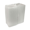Vented Foam Hinged Lid Container, Dual Tab Lock, 3 Compartments, 9.1 x 9 x 3.3, White, 150/Carton