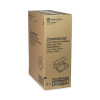 Vented Foam Hinged Lid Container, Dual Tab Lock Economy, 3 Compartments, 9.1 x 9 x 3.3, White, 150/Carton