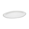 Placesetter Satin Non-Laminated Foam Dinnerware, Platter, 8.5 x 11.5, White, 500/Carton