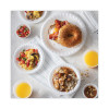 Placesetter Satin Non-Laminated Foam Dinnerware, Bowl, 12 Oz, White, 1,000/Carton