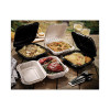 Earthchoice Smartlock Microwavable Mfpp Hinged Lid Container, 8.35 x 8.35 x 3.1, White, Plastic, 200/Carton