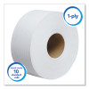 Essential Jrt Jumbo Roll Bathroom Tissue, Septic Safe, 1-Ply, 3.55" x 2,000 Ft, White, 12 Rolls/Carton