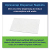 Xpressnap Interfold Dispenser Napkins, 1-Ply, Bag-Pack, 13 x 8.5, White, 6,000/Carton