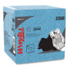 Power Clean Oil, Grease And Ink Cloths, 1/4 Fold, 12.5 x 12, Blue, 66/Box, 8 Boxes/Carton