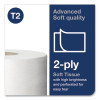 Advanced Mini-Jumbo Roll Bath Tissue, Septic Safe, 2-Ply, 3.48" x 751 Ft, White, 12 Rolls/Carton