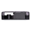 Twin 9" Jbt Toilet Tissue Dispenser, Oceans, 19 x 5.25 x 12, Transparent Black Pearl