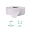 Jumbo Roll Bath Tissue, Septic Safe, 2-Ply, 3.4" x 1,000 Ft, White, 12 Rolls/Carton