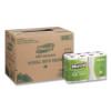 100% Recycled Two-Ply Bath Tissue, Septic Safe, White, 168 Sheets/Roll, 96 Rolls/Carton