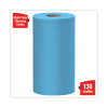 General Clean X60 Cloths, Small Roll, 9.8 x 13.4, Blue, 130/Roll, 12 Rolls/Carton