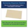 Xpressnap Interfold Dispenser Napkins, 1-Ply, Bag-Pack, 13 x 8.5, Natural, 500/Pack, 12 Packs/Carton