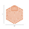 Wave 3D Urinal Deodorizer, Mango Scent, Orange Color, 10/Box