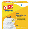 Cloroxpro Forceflex Tall Kitchen Drawstring Trash Bags, 13 Gal, 24 x 27.38, Gray, 100/Box
