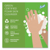 Essential Green Certified Foam Skin Cleanser Refill, Fragrance-Free, 1,500 Ml, 2/Carton