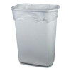 High-Density Waste Can Liners, 45 Gal, 12 Mic, 40" x 48", Natural, 25 Bags/Roll, 10 Rolls/Carton