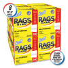 Rags In a Box, Pop-Up Box, 12 x 9, White, 200/Box, 8 Boxes/Carton