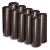Recycled Low-Density Polyethylene Can Liners, 33 Gal, 1.6 Mil, 33" x 39", Black, Perforated, 10 Bags/Roll, 10 Rolls/Carton