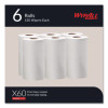 General Clean X60 Cloths, Small Roll, 13.5 x 19.6, White, 130/Roll, 6 Rolls/Carton