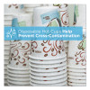 Perfectouch Hot Cups, Individually Wrapped, 8 Oz, Paper, Coffee Haze Design, 50/Sleeve, 20 Sleeves/Carton