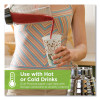 Perfectouch Hot Cups, Individually Wrapped, 8 Oz, Paper, Coffee Haze Design, 50/Sleeve, 20 Sleeves/Carton