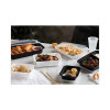 Newspring Versatainer Microwavable Containers, 12 Oz, 4.5 x 5.5 x 1.75, Black/Clear, Plastic, 150/Carton