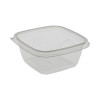 Earthchoice Square Recycled Bowl, 16 Oz, 5 x 5 x 1.75, Clear, Plastic, 504/Carton