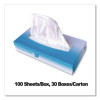 Facial Tissue, Flat Box, 2-Ply, White, 100 Sheets/Box, 30 Boxes/Carton