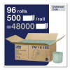 Universal Bath Tissue, Septic Safe, 2-Ply, White, 500 Sheets/Roll, 96 Rolls/Carton