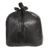Low-Density Can Liners, 60 Gal, 2.4 Mil, 38" x 58", Black, Flat Pack, 100/Carton