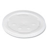 Polystyrene Plastic Flat Straw-Slot Cold Cup Lids, Fits 28 Oz Cold Cups, Translucent, 960/Carton