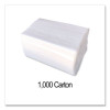 Tall-Fold Napkins, 1-Ply, 5.98 x 11.38, White, 10,000/Carton