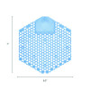 Wave 3D Urinal Deodorizer, Cotton Blossom Scent, Blue, 10/Box, 6 Boxes/Carton