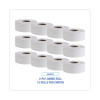 Jumbo Roll Bathroom Tissue, Septic Safe, 2-Ply, 3.4" x 1,000 Ft, White, 12 Rolls/Carton